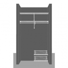 Cloakroom Layout 2, 1.22m / 4' wide